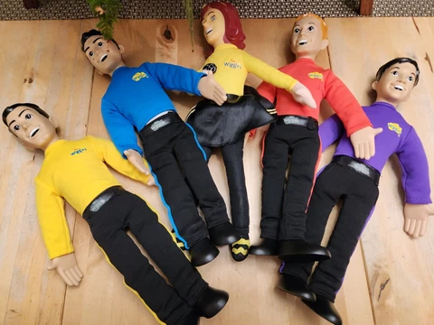 The Wiggles 2003 Vintage Talking Dolls - Spin Master - Good Cond - Free Postage! Cover