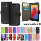 For Motorola Moto G8 G7 G6 G4 E4 E5 E6 P40 Plus Case Leather Wallet Phone Cover