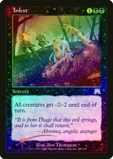 Infest FOIL Onslaught PLD Black Uncommon MAGIC THE GATHERING CARD ABUGames