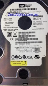 WD5000AAJS-22TKA0 Western Digital, DCM: HANCNV2AHB, 05 AUG 2007 Data Recovery - Picture 1 of 1