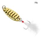 New Fishing Spoon Lure Durable Feather Hooks Spinner Baits Treble Gadgets