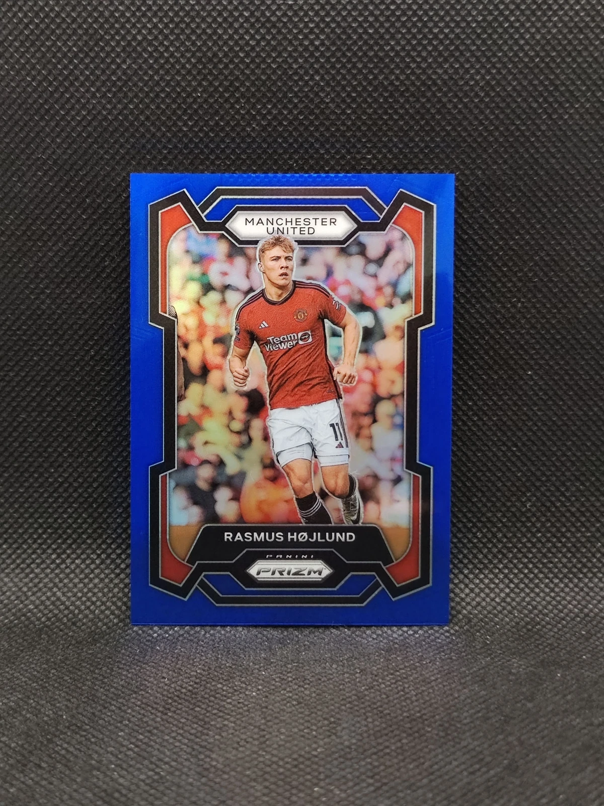 2023-24 Panini Prizm EPL Rasmus Hojlund 269/299 Blue Prizm SP Man United