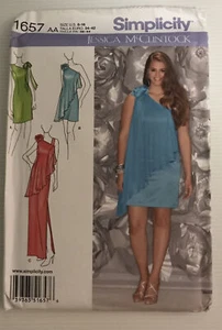 Simplicity 1657 Sewing Pattern Jessica McClintock Prom Dress Sizes: 8-16 - Picture 1 of 6