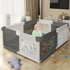 Baby Playpen with Suction Cups Breathable Mesh Compact Playpen Extra Large Play