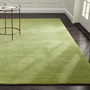 New Baxter Lemon Green Modern Design Handmade Tufted 100% Woolen Area Rugs - Picture 1 of 5