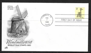 US SC # 1742 Texas Style Windmill FDC. Artcraft Cachet - Picture 1 of 1