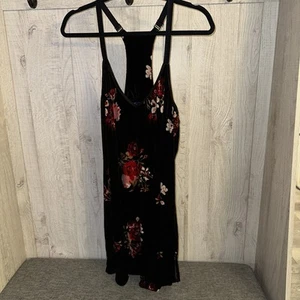 APT 9 Velvet Rose Floral Chemise Nighty Lingerie Size XL Racerback straps - Picture 1 of 7