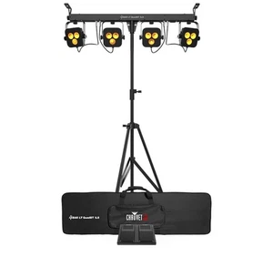 CHAUVET DJ 4BAR LT QuadBT ILS RGBA Wash Light Sys.w/Bluetooth Tripod Bag - Picture 1 of 3