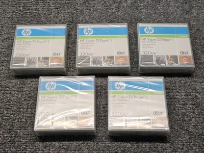 *Lote de 5* Cartucho de cinta de datos DLT HP C7980A Super DLTtape I 320 GB NUEVO/SELLADO Foto 1 de 3