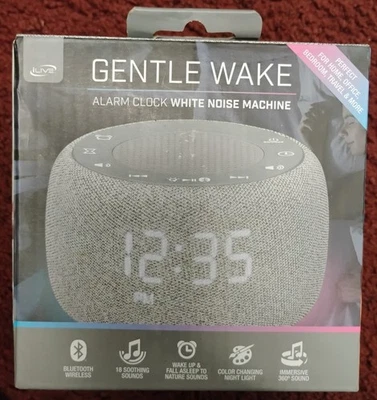 iLive 温和唤醒闹钟白色噪音机,v3332,全新带盒 — 第 1/4 张图片
