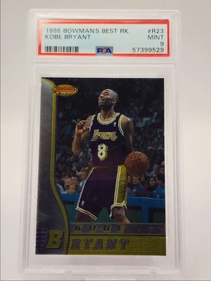 KOBE BRYANT 1996-97 BOWMAN'S BEST ROOKIE BASKETBALL LAKERS RC PSA 9 Q5492 - Image 1 of 2