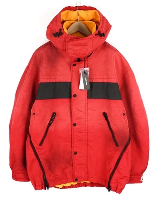 Diesel W-Trodd Chaqueta Hombre XL Grande Forro Polar Capucha Revestido Rojo 395€ - Imagen 1 de 4