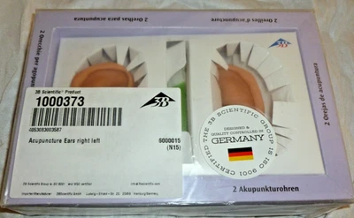 Modelo Acupuntura Punto Acupuntura Humano Silicona Orejas Izquierda Derecha Alemania 3B Científico Foto 1 de 4