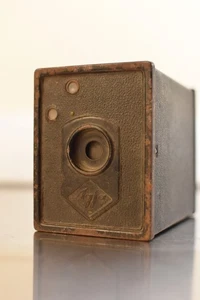 Macchina fotografica vintage Agfa Ansco verde n. 2A Antar scatola 116 rotoli pellicola anni '20 c. - Foto 1 di 9