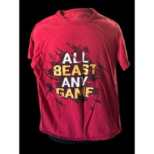 Place T-Shirt Youth Size XL 14 Red “Any Beast Any Game” - Picture 1 of 6