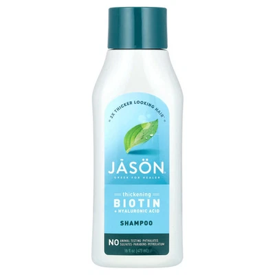 Champú restaurador de biotina Jason Natural 16 fl oz 473 ml Leaping Bunny, Foto 1 de 2