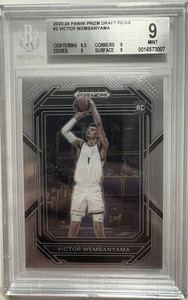 2023-24 Panini Prizm Draft Picks Victor Wembanyama BGS 9 (with sub grades) - Bild 1 von 2