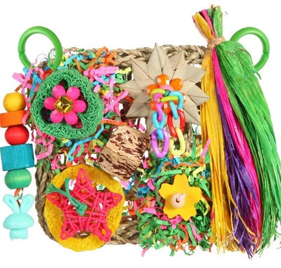 Juguetes para pájaros, juguetes para periquitos juguetes para forrajeo de aves alfombra de hierba pared de escalada para parqueque... Foto 1 de 4