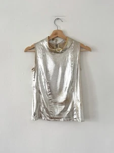RARE Collectible 1960s Paraphernalia Boutique Space Age/Mod Lamé Top Youthquake - Picture 1 of 13