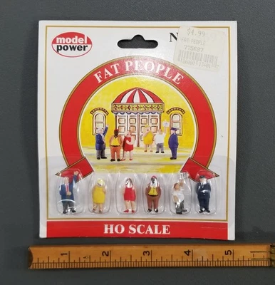 MODEL POWER FIGURINES HO 1:87 FAT PEOPLE IOP - Image 1 of 4