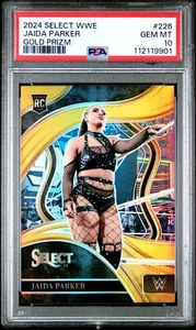 2024 Panini Select WWE Jaida Parker #226 Gold Prizm PSA 10 - Picture 1 of 2