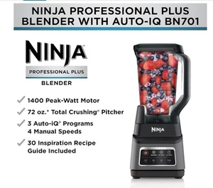 NEW! Ninja BN701 Professional Plus Blender 1400 Peak Watts w Auto-iQ 72oz * - Photo 1/7