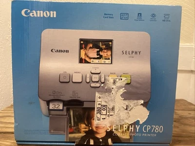 NEW Canon CP780 SELPHY Portable Photo Printer - Silver - W/ Photo Paper - Image 1 of 4