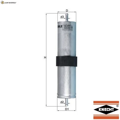 KRAFTSTOFFFILTER KL 477 FÜR MINI W17 D14 /1ND 1.4L 4cyl - Image 1 of 4