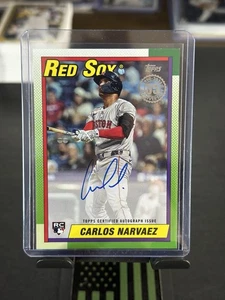 Serie Actualización Topps 2025 Carlos Navrváez (RC) 1990 Autógrafo #90B2-CN Medias Rojas - Imagen 1 de 2