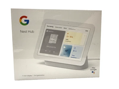 Google Nest Hub 2nd Gen Smart Display GA01331-US Chalk 7" Touchscreen WiFi - Image 1 of 4