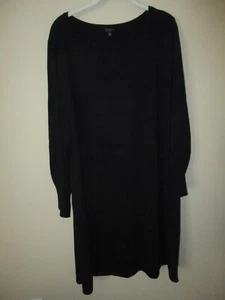 Neu mit Etikett Talbots Damenpullover schwarz U-Ausschnitt Strick Midi Etuikleid Größe 3X 139 $ - Bild 1 von 5
