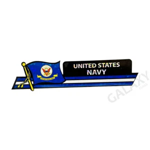 United States Navy Autoaufkleber / Flaggenaufkleber / "3 x 11 3/4" Autoaufkleber - Bild 1 von 1