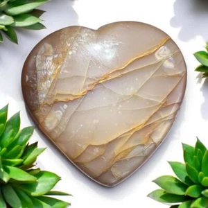 Pfirsich Mondstein Herzschnitzerei (6) - Bild 1 von 11