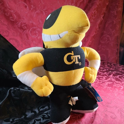 NWT Georgia Tech, GT BEE Mascot, Team Spirit Toy Factory 11" Cover