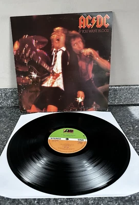 LP VINYL AC/DC ALBUM IF YOU WANT BLOOD K 50532 UK 1ST PRESS PORKY PRIME NM/NM - Image 1 of 4