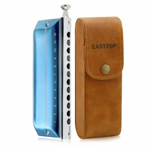 East top 12Hole 48Tone Upgrade Chromatic Harmonica Key of C Professional Gift - Picture 1 of 7