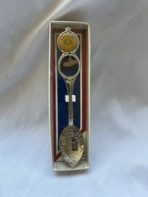 Cuchara de recuerdo de viaje inaugural Crystal Cruises de colección - St. Maarten 1987 Colle Foto 1 de 4