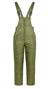 Olivgrün gepolstertes Lätzchen & Zahnspange Latzhose Angeln Schießen Wandern - Bild 1 von 1