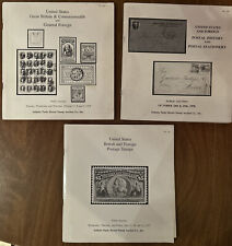 Sotheby’s Stamp Catalog: US and British Stamps- Lot of 3 with Prices Realized
