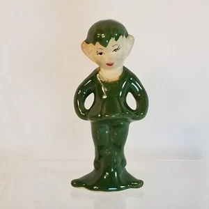 Vintage Pixie Elf Figurine Decor 4” Kitsch MCM Mid Century Christmas EUC - Picture 1 of 8