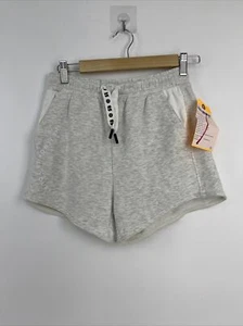 Athleta Girls Women's Grey Relaxed SB Warm Up Mid Activewear Shorts Size L - Picture 1 of 10