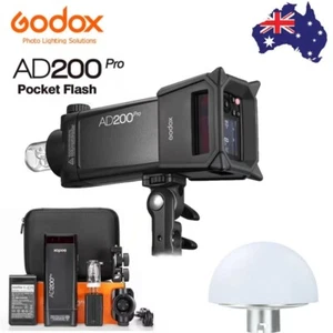 GODOX AD200pro 2.4G TTL HSS Pocket camera Flash Speedlite 0.01-1.8s +AD200PRO-PC - Picture 1 of 20