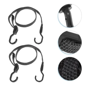 3 Pcs Luggage Rope Straps Adjustable Bungee Cords with Hooks Flat - Picture 1 of 10