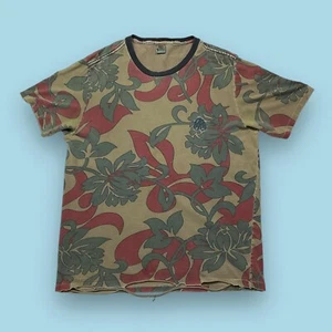 Vintage Sand Piper Floral Beach Camo T-Shirt Adult Large THRASHED Distressed - Bild 1 von 9