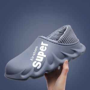 2021 New Men Super Air Shoes Waterproof EVA Warm Plush Women Cotton Slippers