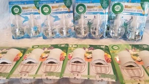 Air Wick Refreshing Fresh Linen Natural Essential Oils, 8 Refills + 8 Warmers - Picture 1 of 3