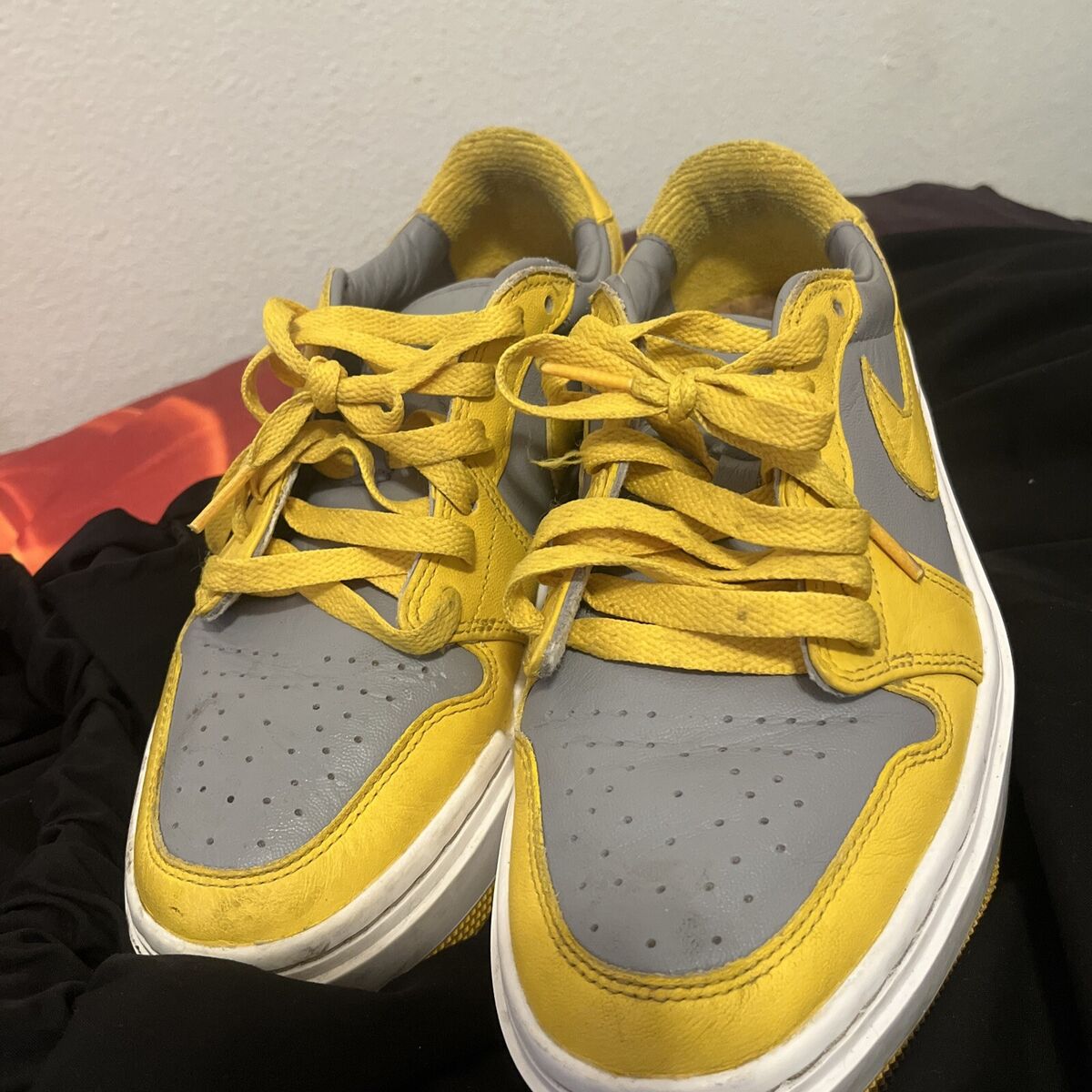 Jordan 1 Elevate Low Cement Grey Varsity Maize W for sale | eBay