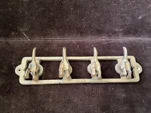 4 Cast Iron Dog Butt Tail Hooks Pet Leash Coat Hat Hook Rack Wall Mount Rustic - Picture 1 of 2