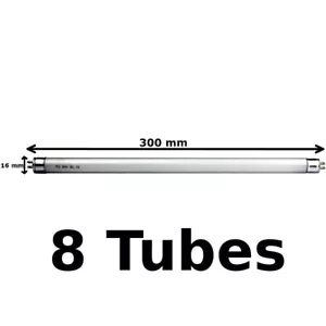 Bombillas UV de 8 x 12 pulgadas/300 mm de 8 vatios para asesinos de moscas de insectos - Eazyzap, Vermatik, etc. - Imagen 1 de 2