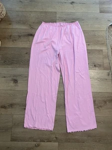 Pantalone SKIMS Pointelle Logo Rosa Taglia 4X Pull On Nuovo con etichette Stile BO-STR-3035 - Foto 1 di 3
